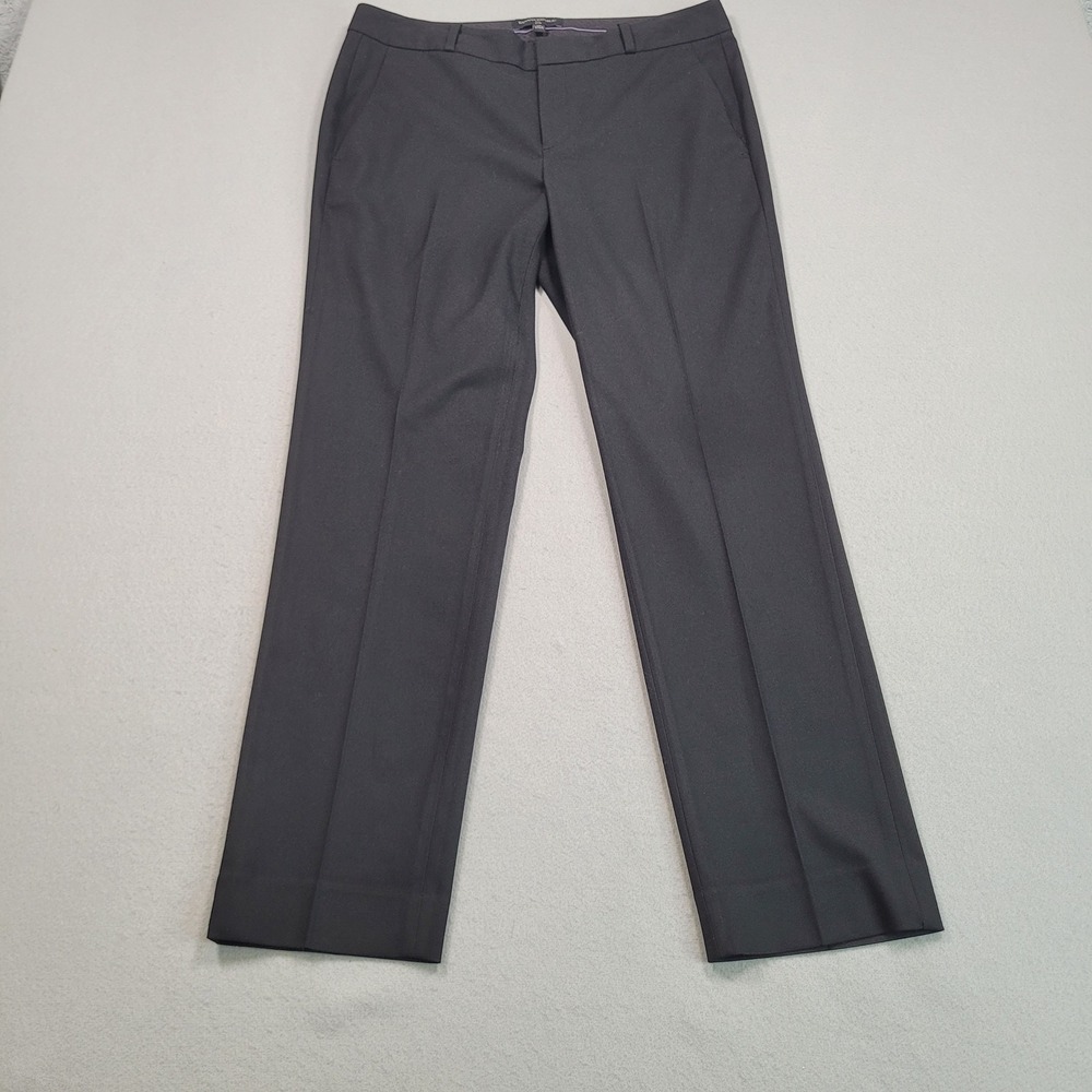 Banana Republic Ryan Recycled Black Straight Leg Dress Pants Womens 10